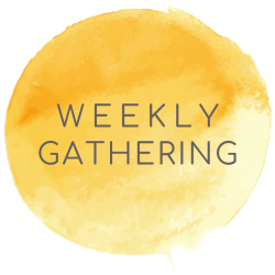 weekly gathering button