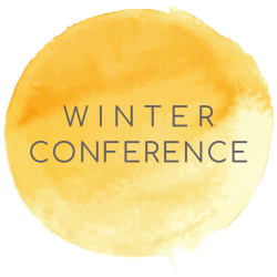 winter conference button